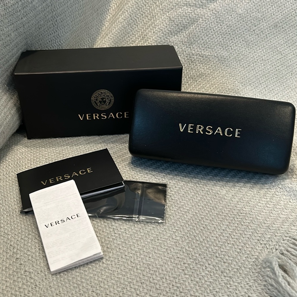 NIB Versace Sunglasses Case, Case Only